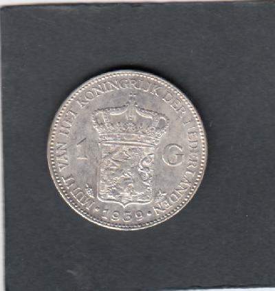 Beschrijving: 1 Gulden WILHELMINA